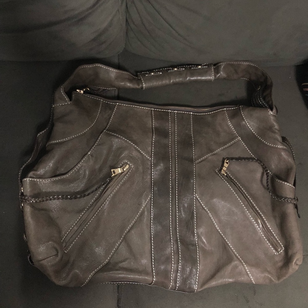 NWOT Andrew Marc brown leather shoulder bag